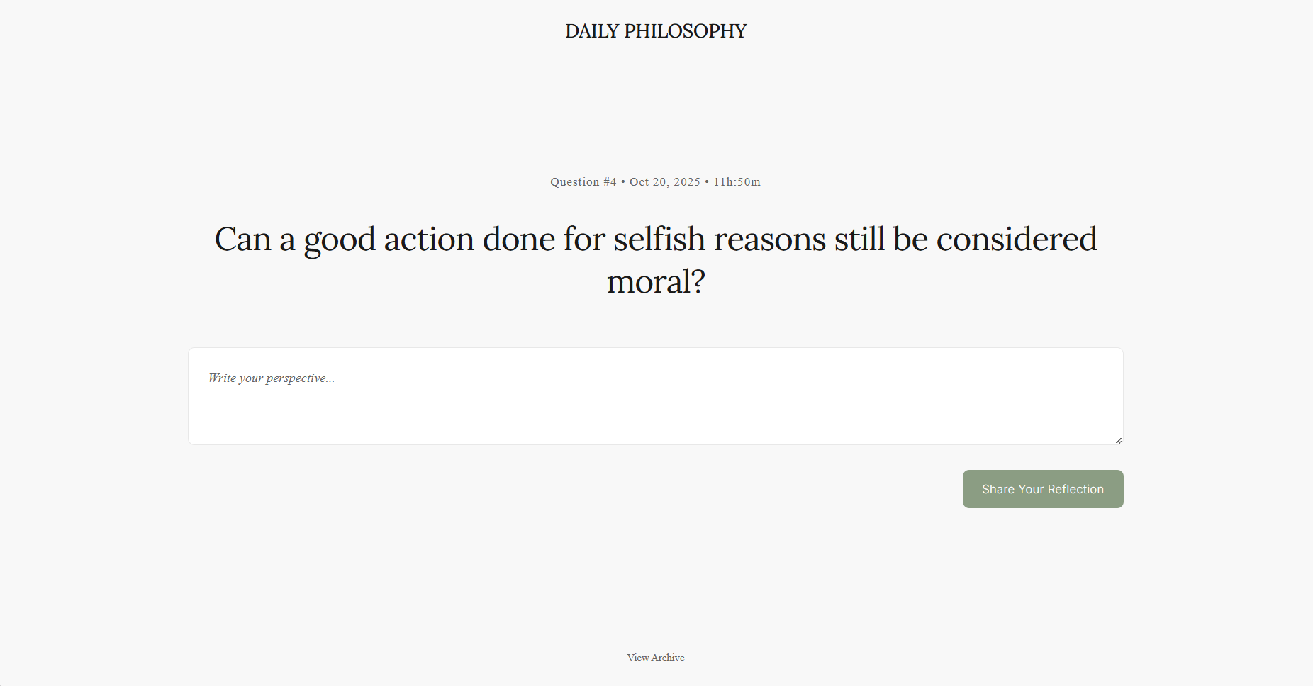 Daily Philosophy website preview