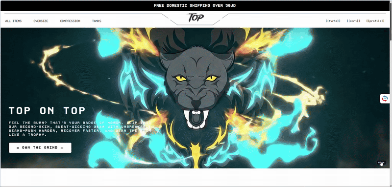 TOPONTOP E-COMMERCE TEMPLATE